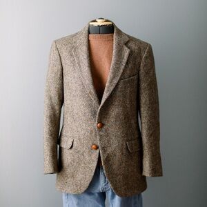 Men's Blazer - 40R- Harris Tweed - The English Sports Shop Made in England